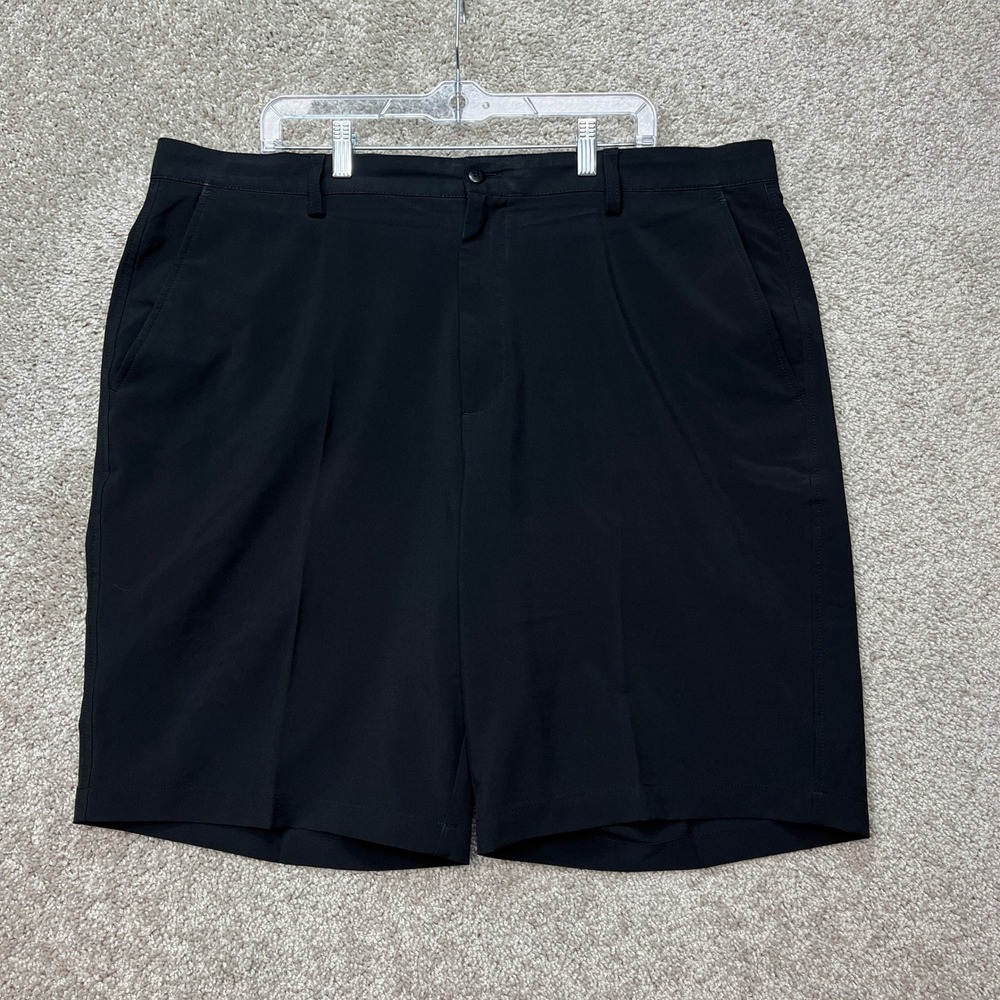 FootJoy Shorts Men 42 Black Golf Performance Stretch Flat Front Athletic FJ EUC